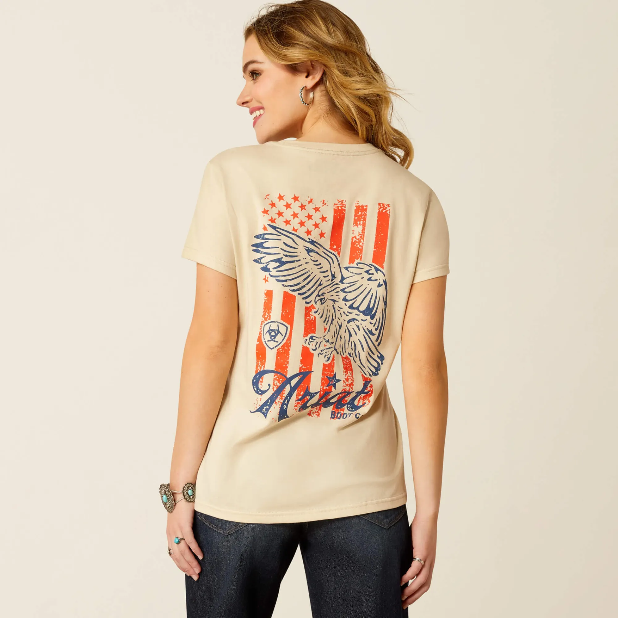 ariat_eagle_proud_tshirt_0.webp Best Sale Eagle Proud T-Shirt Damen Tops & T-Shirts | Oberteile & T-Shirts