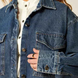 Outlet Denim Shirt Jacket Damen Jacken | Oberbekleidung