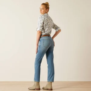 Shop High Rise Bridle Slim Straight Leg Jeans Damen Denim | Denim