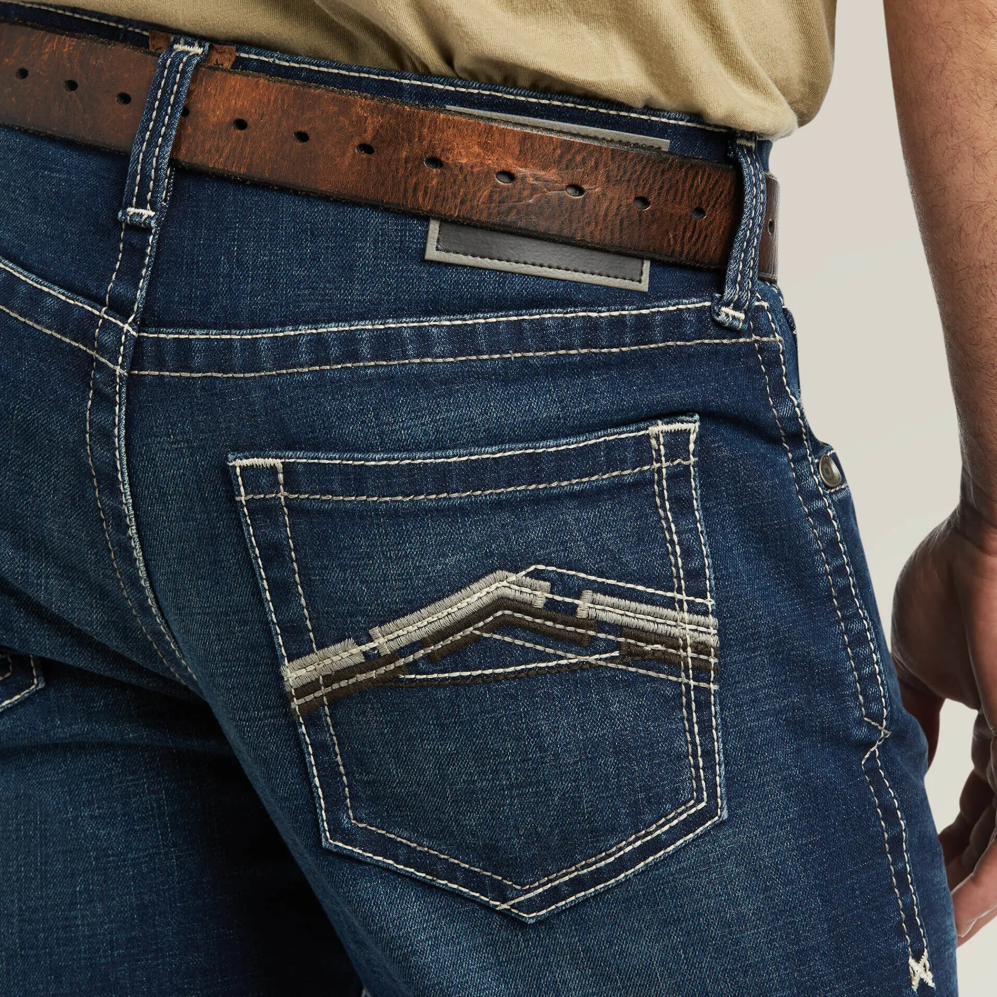 m_straight_stretch_remmin_4.webp Discount M5 Straight Stretch Remming Stackable Straight Leg Jean Herren Denim | Denim