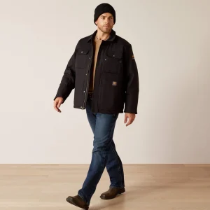 Clearance Rebar DuraCanvas Sherpa-Lined Coat Herren Jacken | Work
