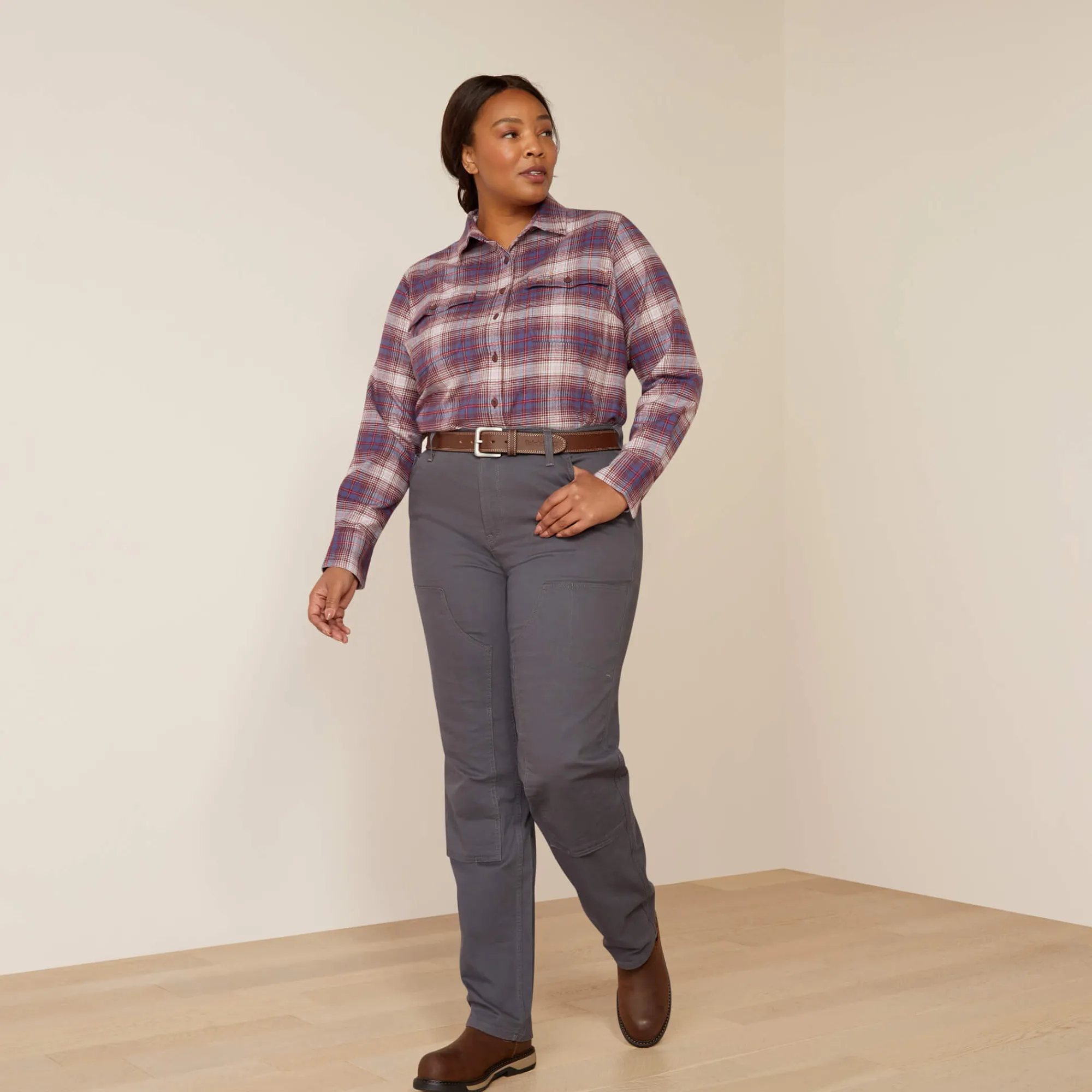 rebar_flannel_durastretch_5.webp Best Sale Rebar Flannel DuraStretch Work Shirt Damen Tops & T-Shirts | Oberteile & T-Shirts