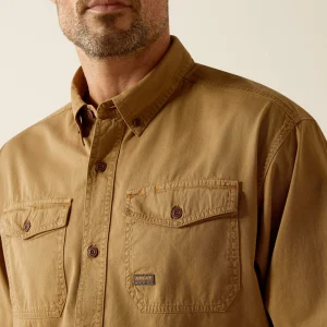 Fashion Rebar Washed Twill Work Shirt Herren Tops & T-Shirts | Work