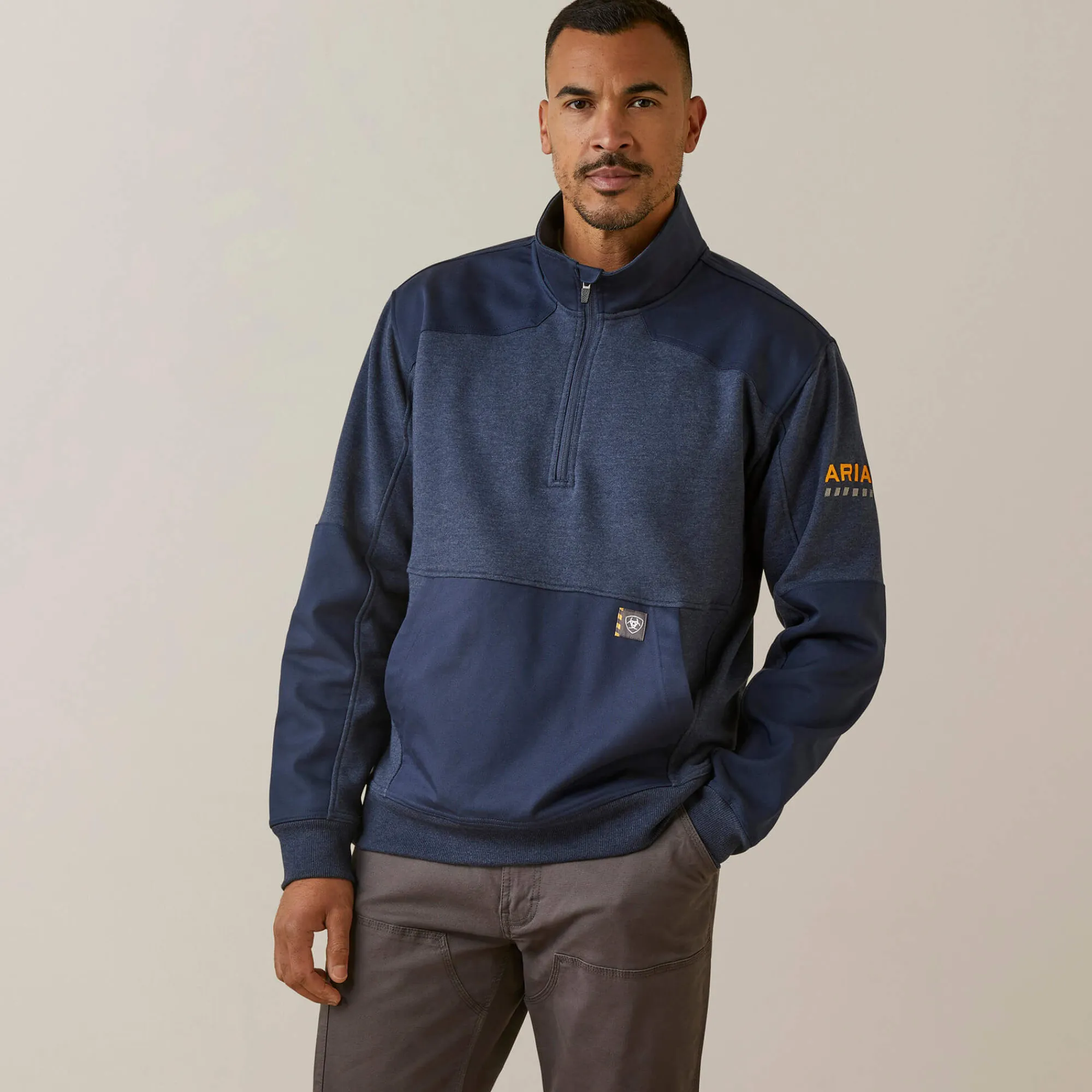 rebar_workman_duracanvas__0.webp Best Rebar Workman Duracanvas 1/4 Zip Sweatshirt Herren Hoodies & Sweatshirts | Work