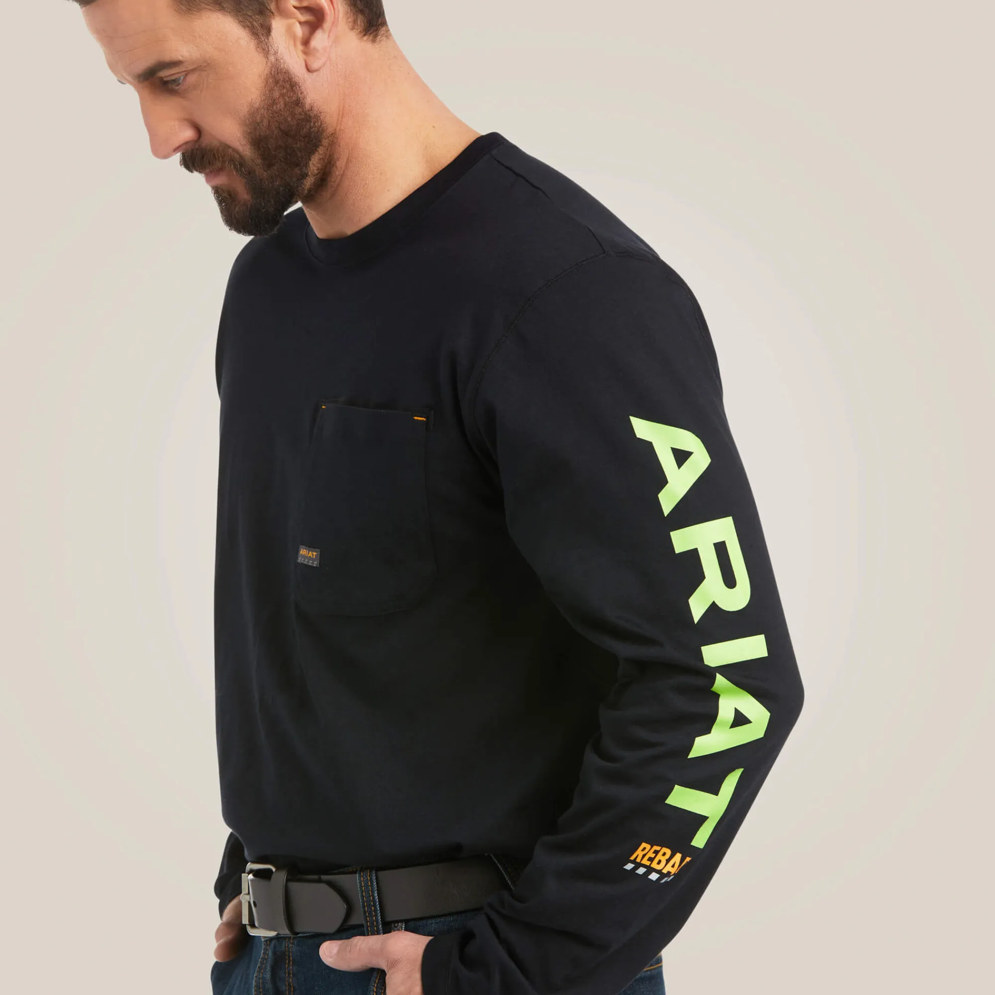 rebar_workman_logo_tshirt_2.webp Outlet Rebar Workman Logo T-Shirt Herren Tops & T-Shirts | Work